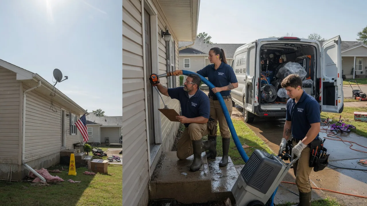 Ceiling Water Damage Restoration in Pittsburg, KS near me
